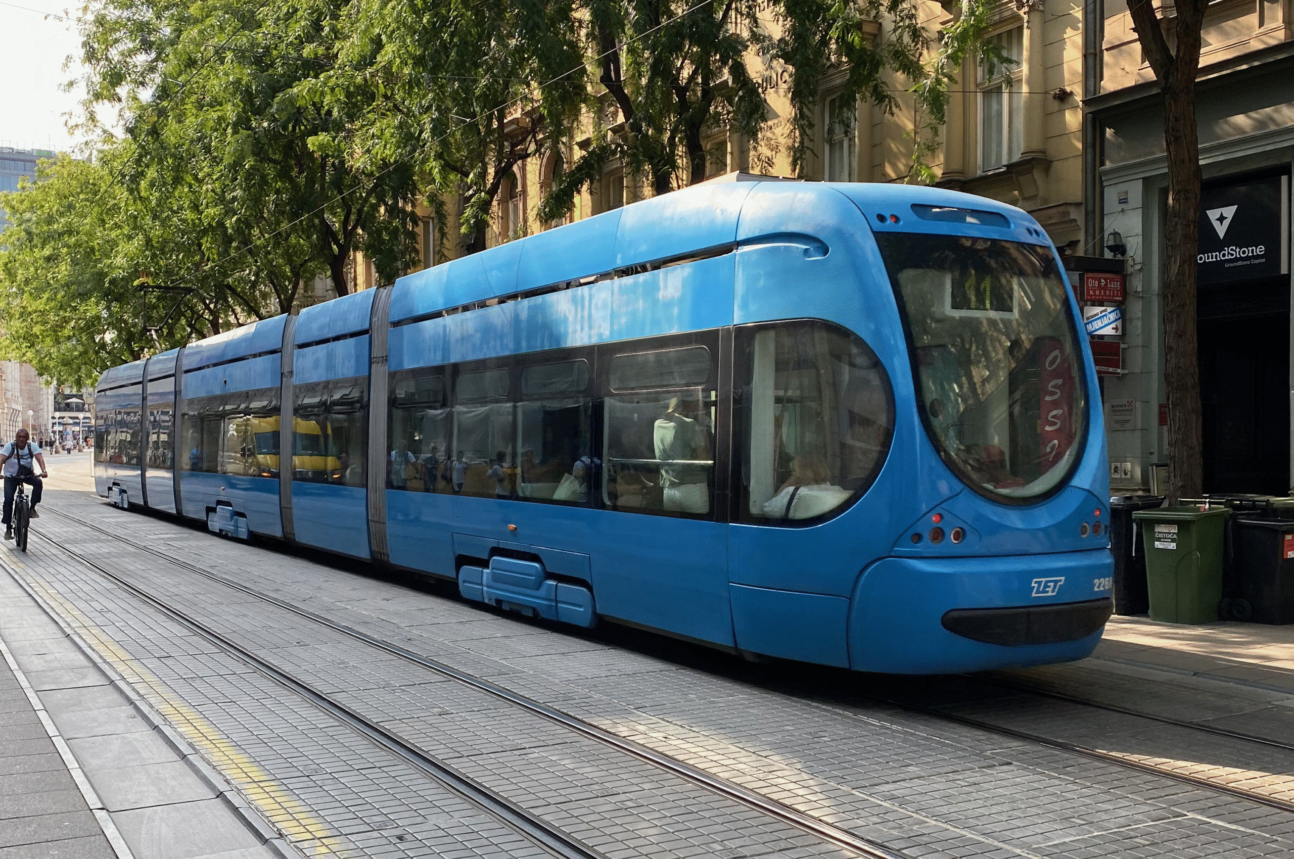 Measurements tram network Zagreb